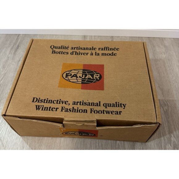 PAJAR Gorgeous Girl's Winter Boots WHITE Fur Trimmed Italian Wool - Picture 11 of 16